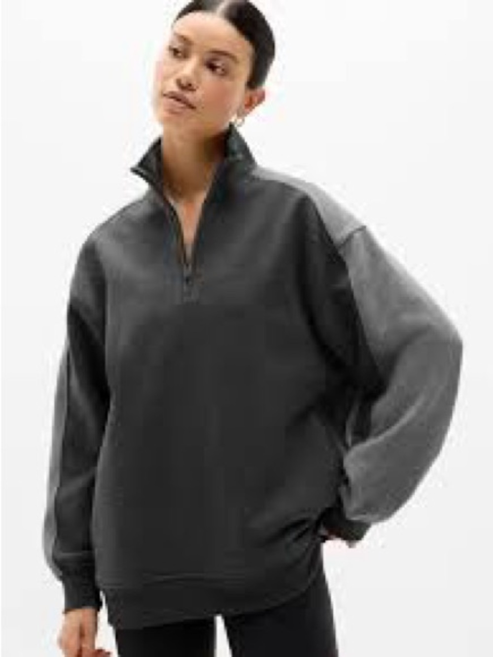 Athleta Forever Fleece 1/4 Zip Sweatshirt
